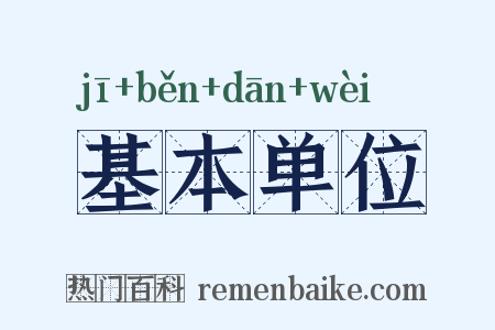 基本单位是什么意思的图片